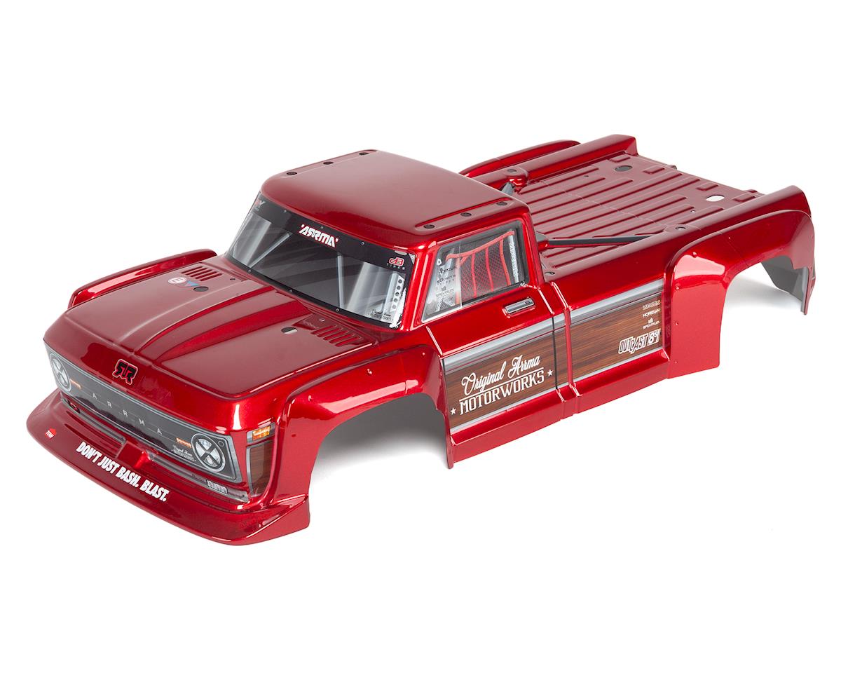 ARA409003 Arrma 1/5 Outcast Metallic Red Painted Body Shell, AR409003 ARRMA