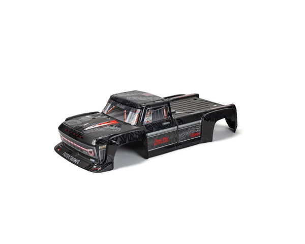 ARA409012 Arrma Outcast 8S Painted Decaled Trimmed Body, Black