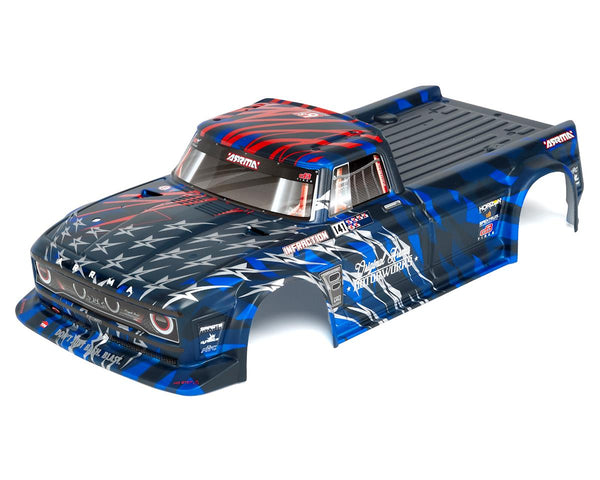 ARA410005 Arrma Infraction 6S BLX Painted Body, Blue/Red, AR410005