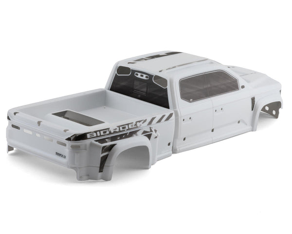 ARA411028 Arrma Painted Body with Decals Installed, White, Big Rock 6S