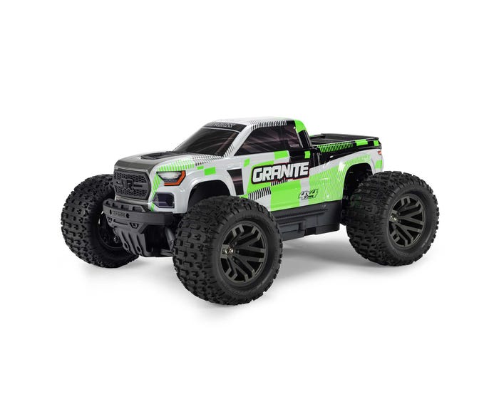 Arrma Granite MEGA 665 1/10 4X4 Brushed Monster Truck RTR, Green, ARA4202V4T1