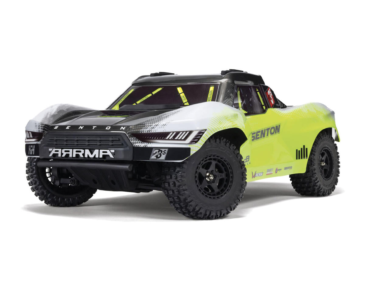 Arrma Senton V4 4X4 223S BLX 1/10 RC Short Course Truck, RTR, Yellow, ARA4303V4T1