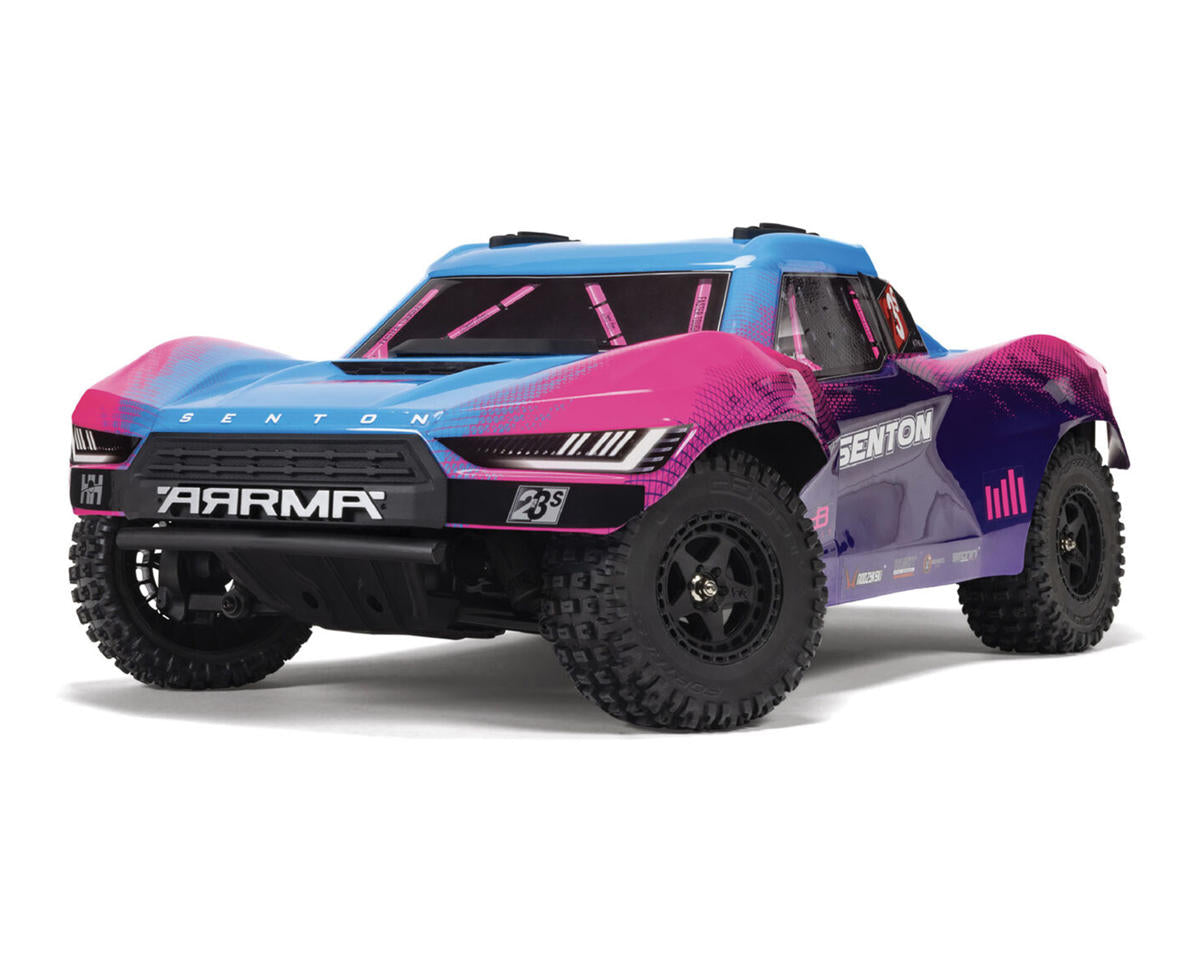 Arrma Senton V4 4X4 223S BLX 1/10 RC Short Course Truck, RTR, Blue, ARA4303V4T3