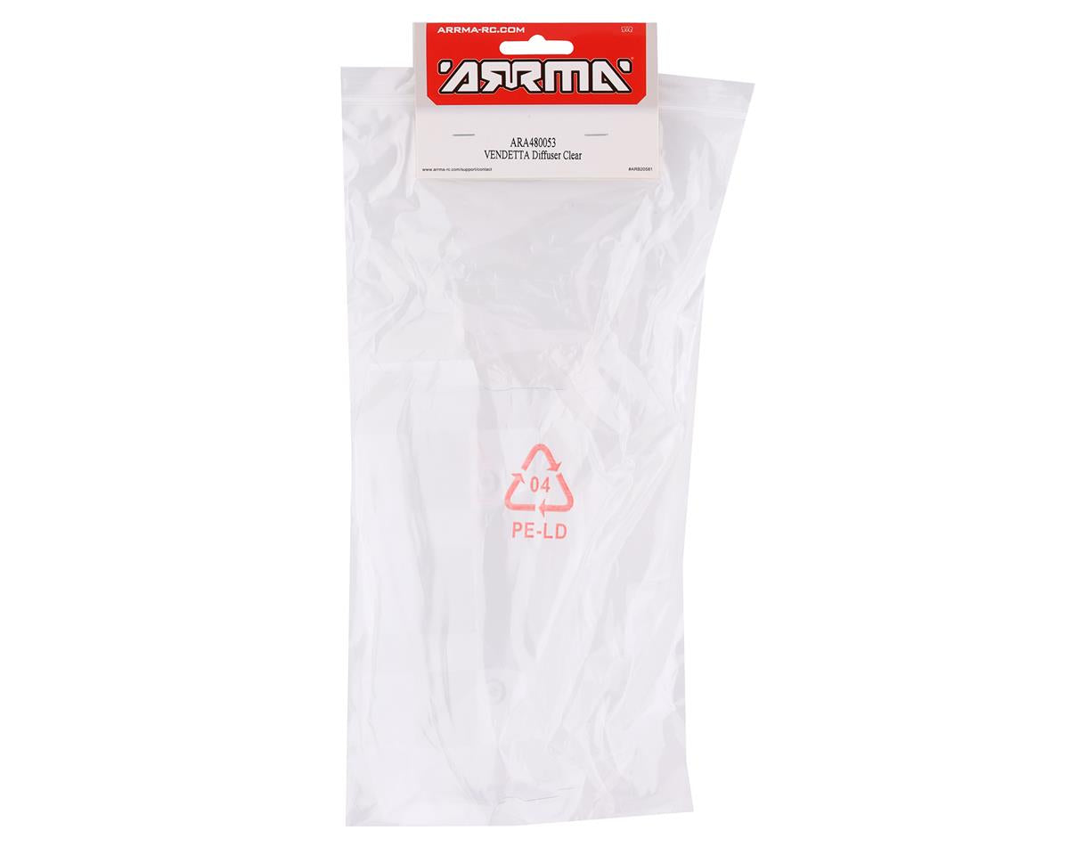 ARA480053 Arrma Vendetta Diffuser Clear, AR480053 ARRMA