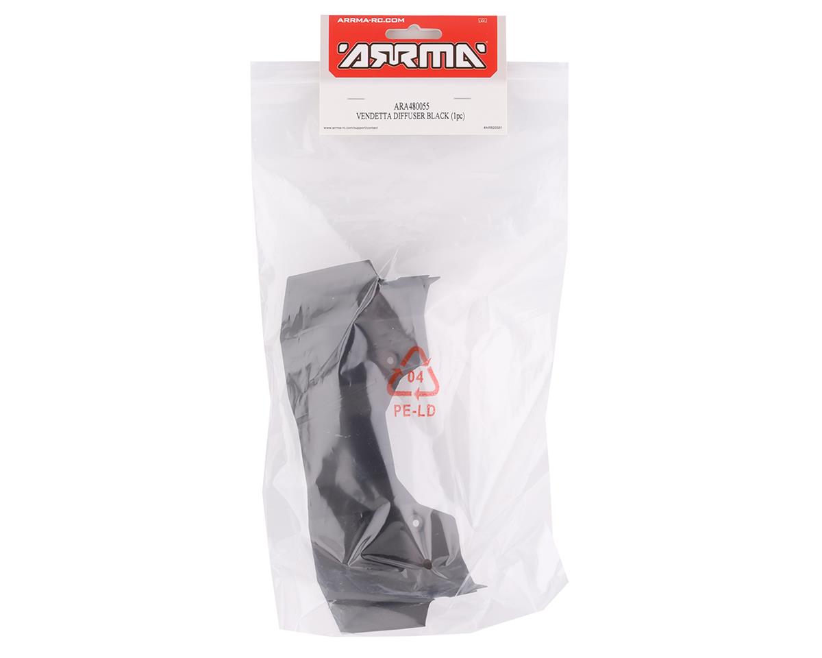 ARA480055 Arrma Vendetta Diffuser Painted, Black, AR480055 ARRMA