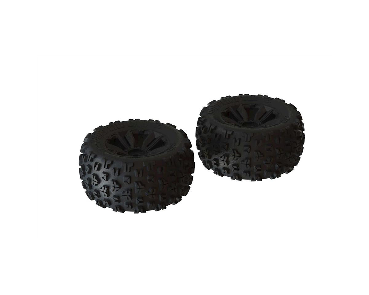 ARA550059 Arrma dBoots 'Copperhead2 MT' Tire Set Black - Pair, AR550059 ARRMA