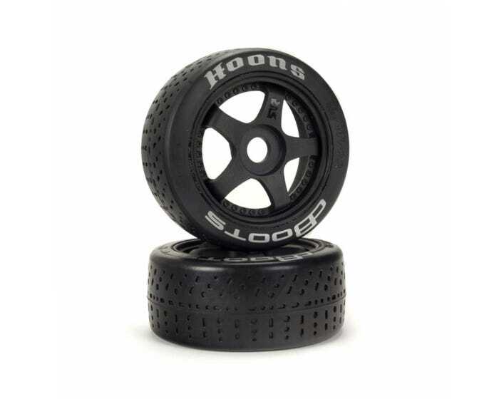 Arrma Dboots Hoons 42/100 2.9 Silver Belted 5-Spoke Wheels and Tyres, Hard Compound, AR550070
