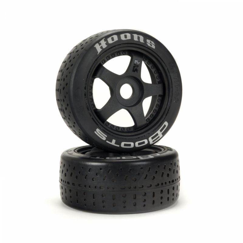 ARA550070 Arrma Dboots Hoons 42/100 2.9 Silver Belted 5-Spoke Wheels and Tyres, Hard Compound, AR550070