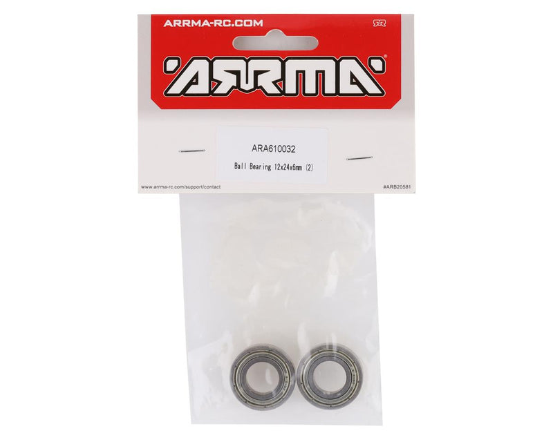 ARA610032 Arrma Ball Bearing 12x24x6mm, 2pcs, 8S BLX, AR610032