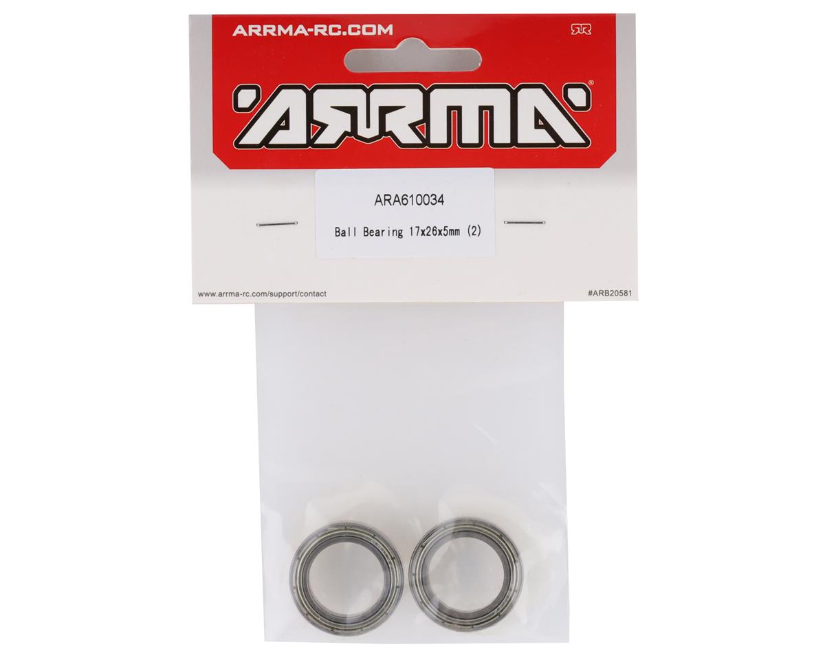 ARA610034 Arrma Ball Bearing 17x26x5mm, 2pcs, 8S BLX, AR610034 ARRMA