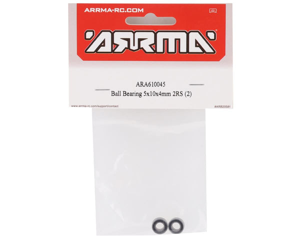 ARA610045 Arrma Ball Bearing 5x10x4mm 2RS, 2pcs, AR610045