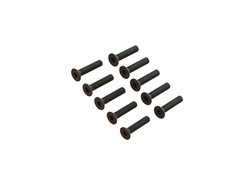 ARA702009 Arrma M2x10mm Flat Head Screw, 10pcs