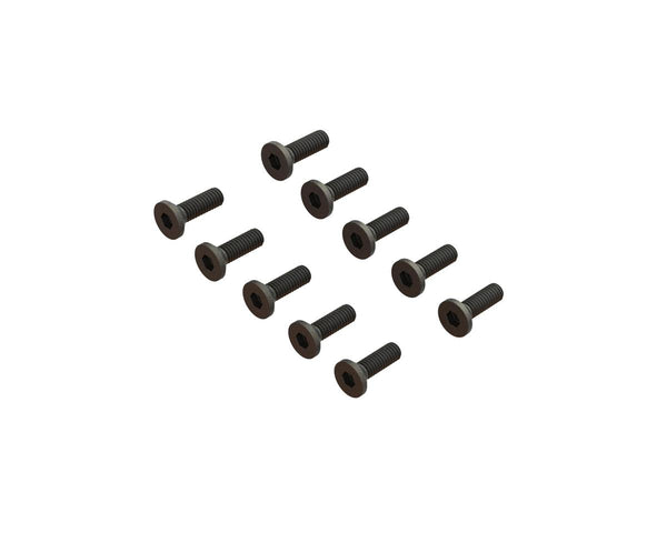 ARA702016 Arrma M2.5x8mm Flat Head Screw, 10pcs