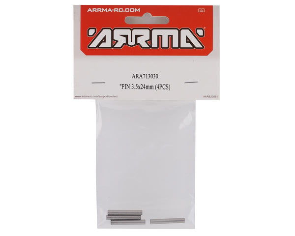 ARA713030 Arrma Pin 3.5x24mm, 4pcs, 8S BLX, AR713030