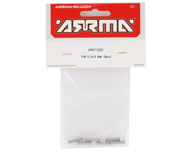 ARA713031 Arrma Pin 3.5x14.8mm, 6pcs, AR713031