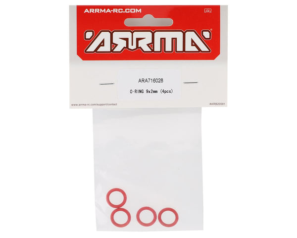 ARA716028 Arrma O-Rings, 9x2mm, 4pcs, AR716028