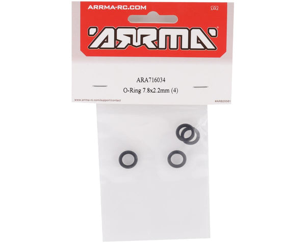 ARA716034 Arrma O-Ring 7.8x2.2mm, 4pcs, AR716034