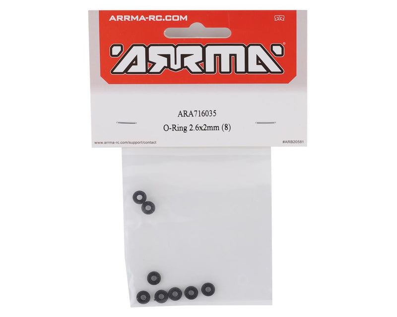 ARA716035 Arrma O-Ring 2.6x2mm, 8pcs, AR716035