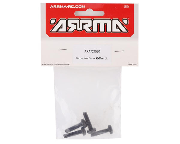 ARA721520 Arrma Button Head Screw M5x20mm, 4pcs, 8S BLX, AR721520