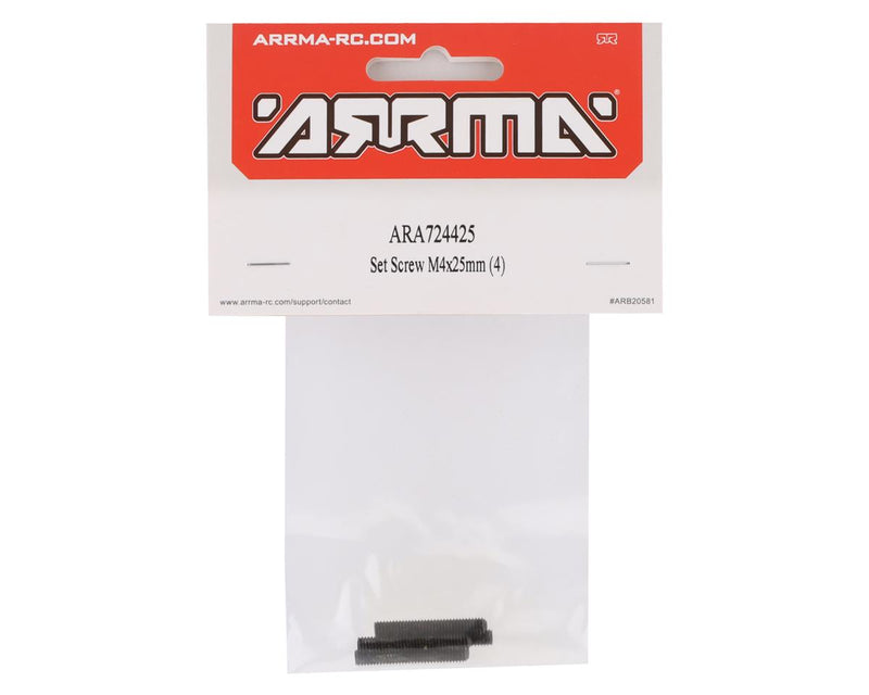 ARA724425 Arrma Set Screw M4x25mm, 4pcs, AR724425