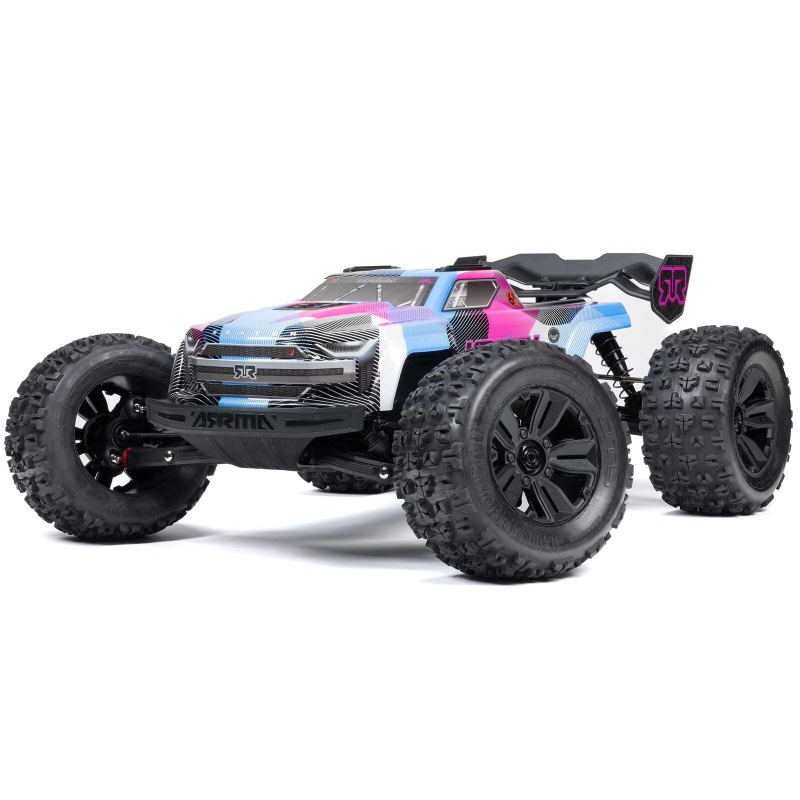 1/8 ARRMA KRATON 6S 4X4 RTR Brushless Speed Truck, Blue/Pink ARA8608V6T2