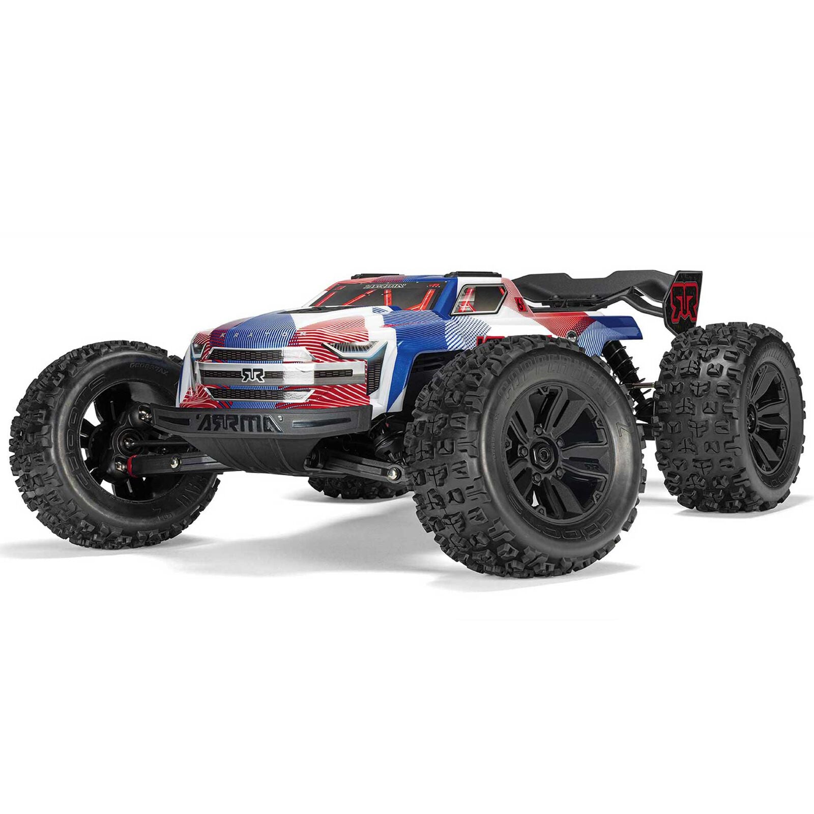 1/8 KRATON 4X4 6S BLX BRUSHLESS V6 SPEED TRUCK RTR (Blue/Red) ARA8608V6T4