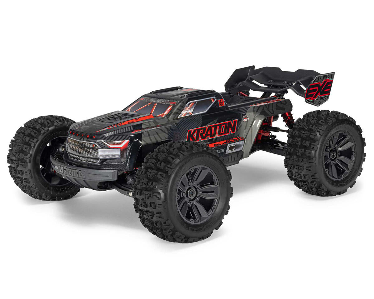Arrma Kraton 6S BLX EXB Extreme Bash 4X4 1/8 Speed Monster Truck, RTR, Black, ARA8708V6T1