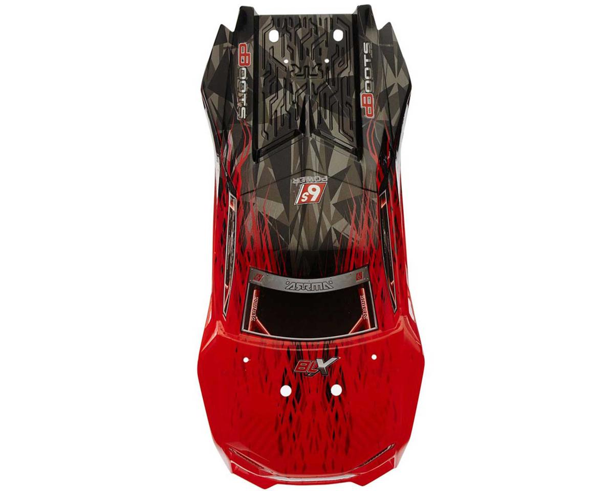 ARAC3324 Arrma Body Red/Black Painted W/Decal Talion 6S BLX, AR406135 ARRMA