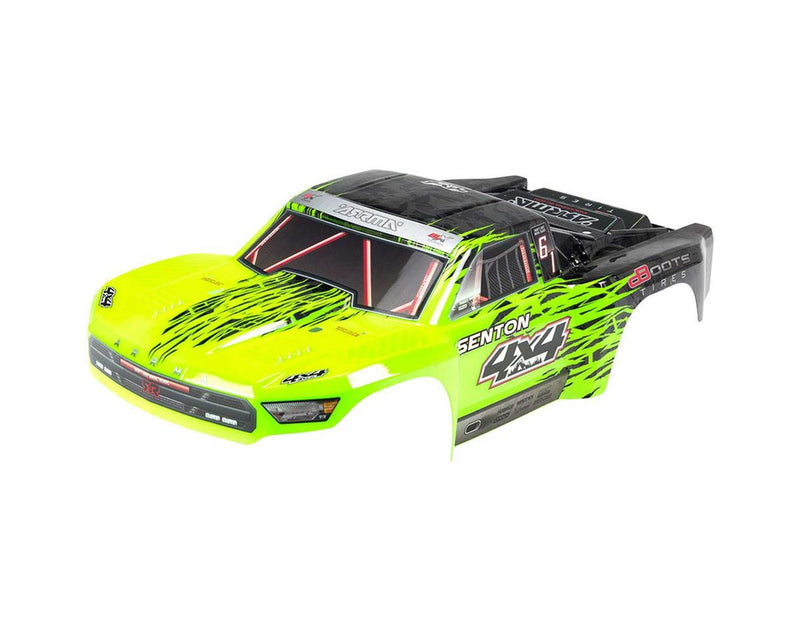 ARAC3331 Arrma Body Painted Decal Trim Green Senton 4x4 BLX, AR402204