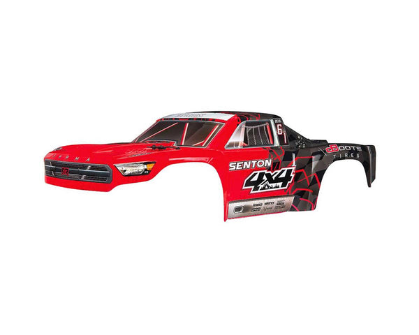 ARAC3334 Arrma Body Painted Decal Trim Red Senton, Mega, AR402251