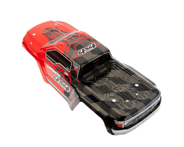 ARAC3336 Arrma Body Painted Decal Trim Red GRANITE 4x4 MEGA, AR402256