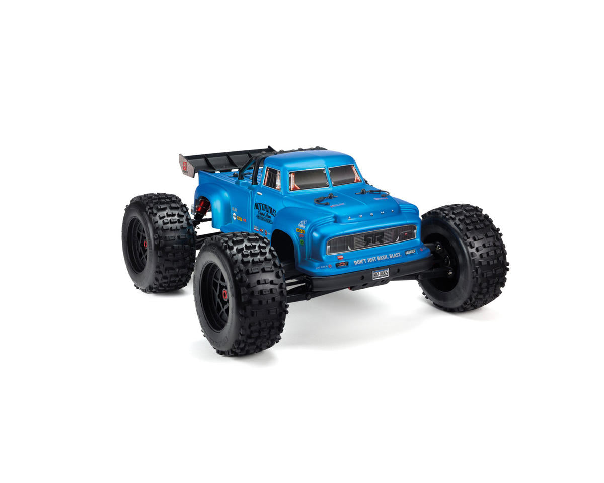 ARAC3342 Arrma Notorious 6S BLX Body, Blue Real Steel, AR406152 ARRMA