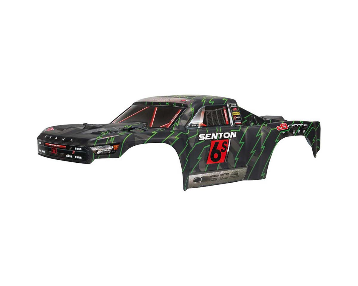 ARAC3409 Arrma Senton 6S BLX Painted Body Black/Green, AR406144 ARRMA