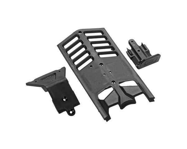 ARAC9255 Arrma Skidplate Front/Rear/Center Set Nero, AR320282