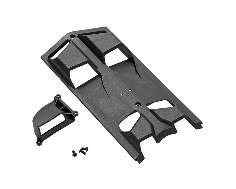 ARAC9257 Arrma High Airflow Center Skidplate Set Nero, AR320346