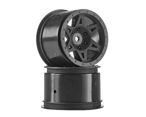 ARAC9556 Arrma Rear Wheel, Raider, Black, 2 Pieces, AR510039