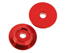 ARAC9690 Arrma Wing Button, Aluminium, Red, 2 Pieces, AR320215 ARRMA