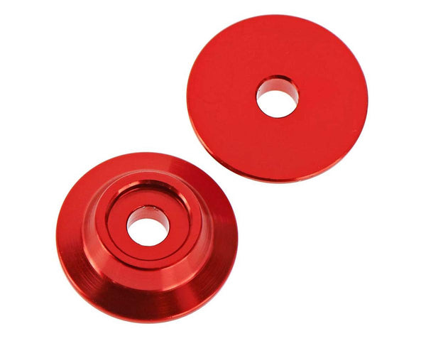 ARAC9690 Arrma Wing Button, Aluminium, Red, 2 Pieces, AR320215