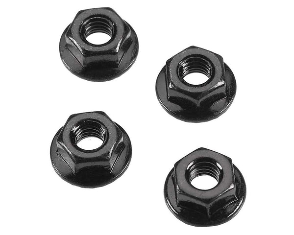 ARAC9750 Arrma Serrated Flange Wheel Nut, 4mm, 4 Pieces, AR708003