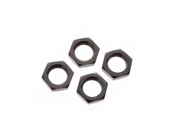 Arrma Aluminium Wheel Nut, 17mm, Black, 4 Pieces, AR310449
