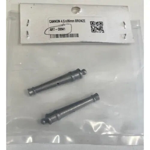 Artesania Cannon 4.5 x 35mm Bronze (2) Wooden Ship Accessory [8641]