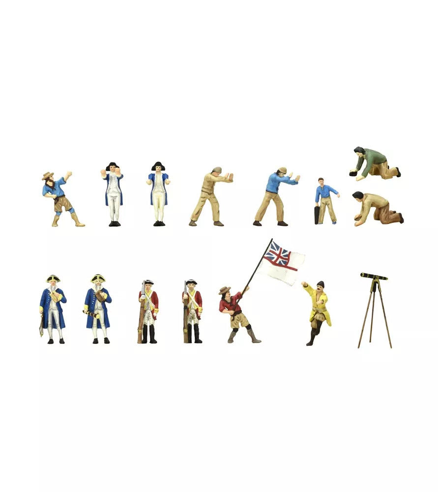 Artesania HMS Endeavour's Metal Figurines (set of 14) Metal Ship Accessory [22520F]