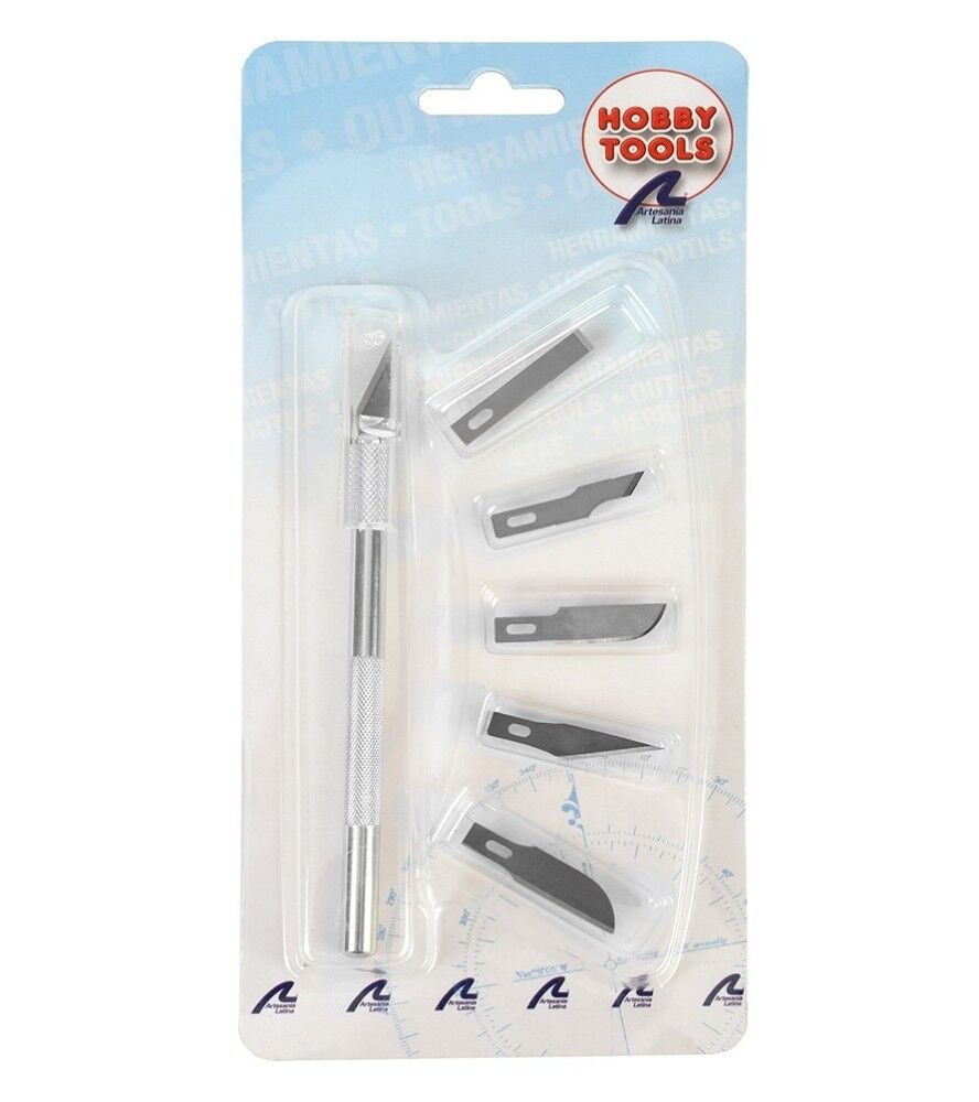 Artesania #1 Knife with 6 Assorted Carbon Steel Blades