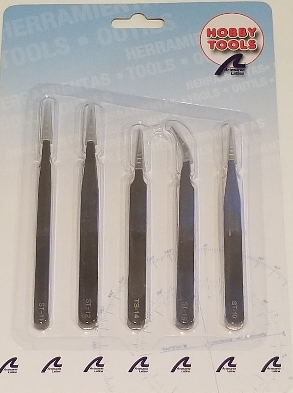 Artesania Tweezer Set Fine Stainless (5) Modelling Tool [27068]
