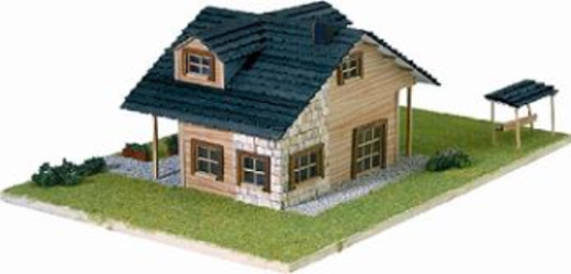 Artesania 1/72 Chalet With Swing Wooden Model [30604]