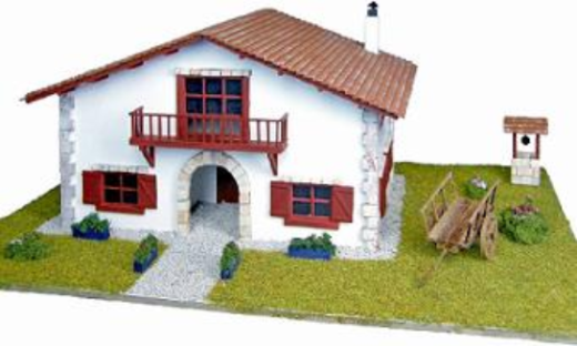 Artesania 1/72 Casa Biarritz Con Carro Wooden Model [30610]