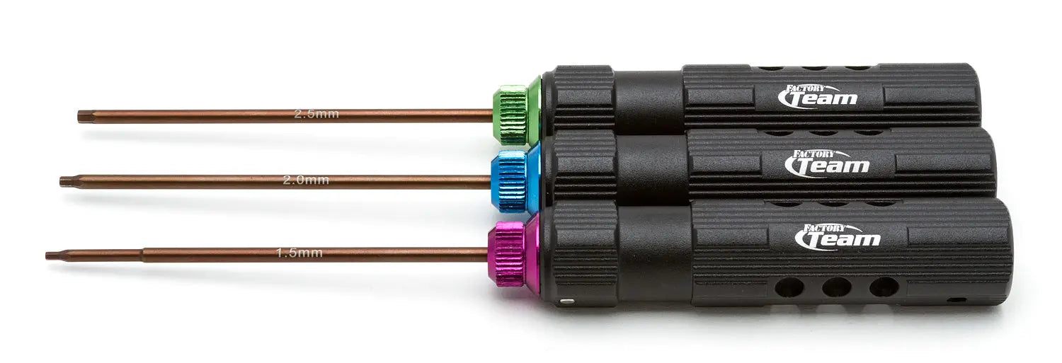ASS1518 FT Hex Driver Tool Set, 3pc. Team Associated