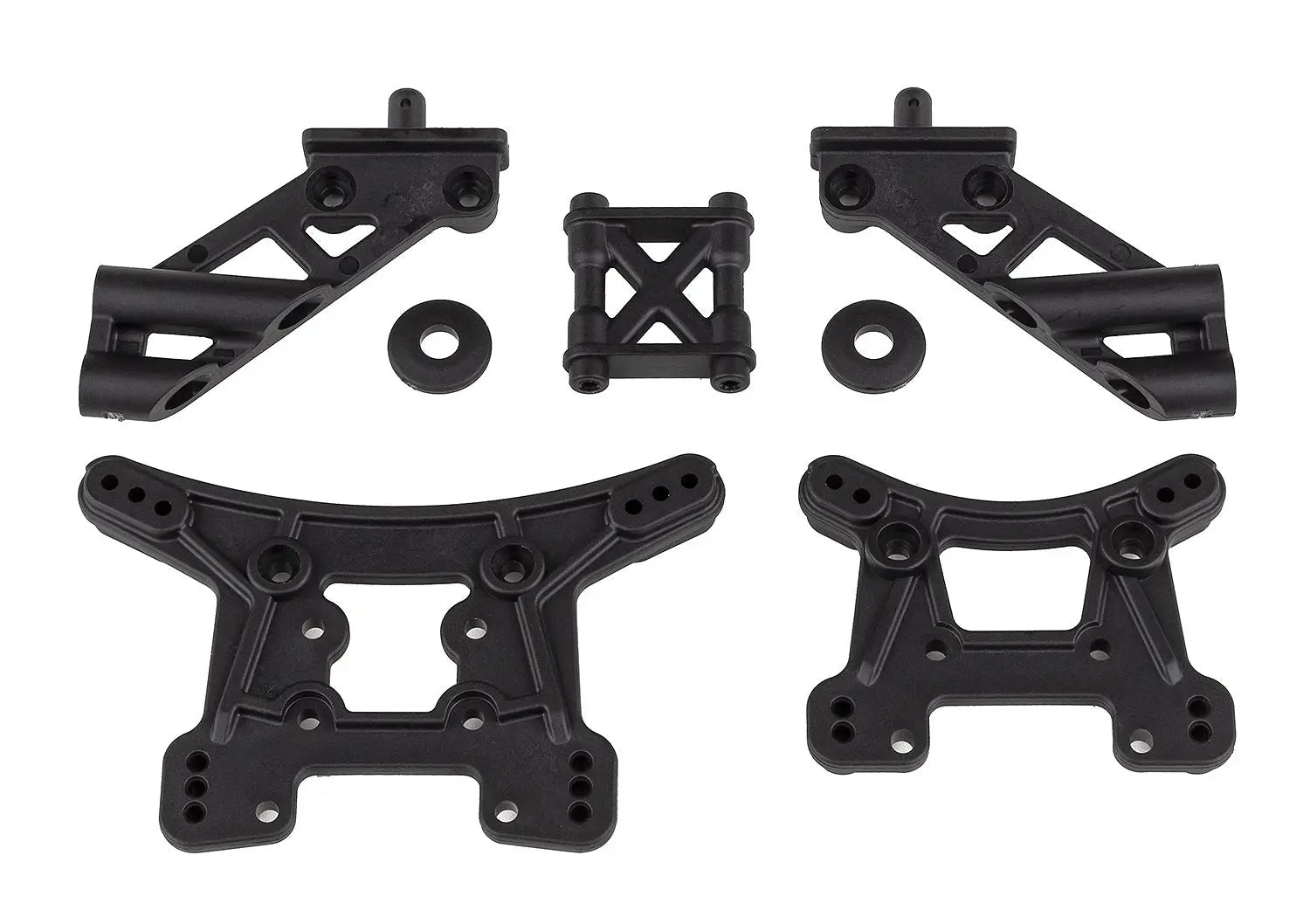 ASS21503 Front and Rear Shock Towers and Wing Mounts Set Team Associated