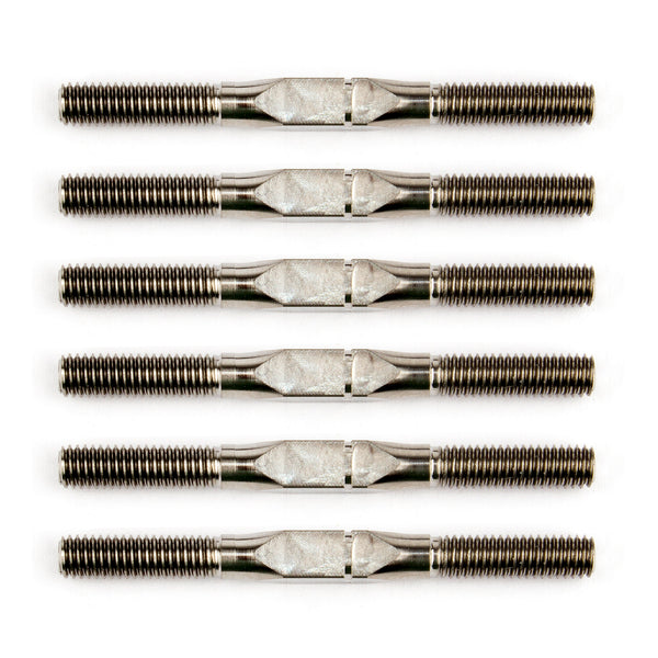 ASS21565 FT 1:14 Titanium Turnbuckle Set, silver, 35 mm/1.37 in