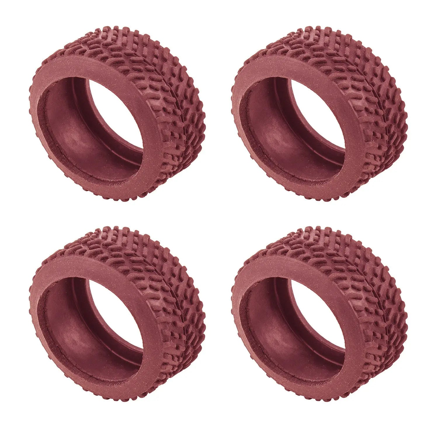 ASS21606 Nanosport Pin Tires, red Team Associated